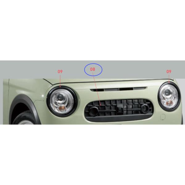 HE33S系ラパン 08.フロントグリル AC82 フロントカメラ無車用 9911C-80PA0 LAPIN SUZUKI