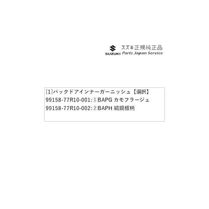 JB74W系ジムニーシエラ 89 バックドアインナーガーニッシュ JIMNYSIERRA SUZUKI