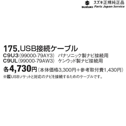 MA27S系ソリオ 175.USB接続ケーブル SOLIO SUZUKI