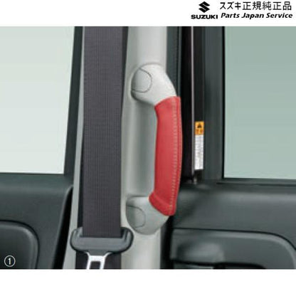 MK53S系スペーシア 70.本革乗降グリップカバー SPACIA SUZUKI