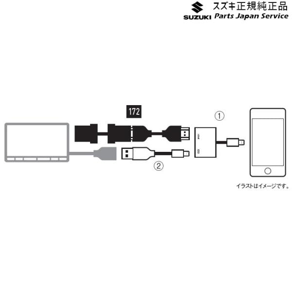 MK54S系スペーシア 172. HDMI接続ケーブル CA2V 99000-79BR2 SPACIA SUZUKI