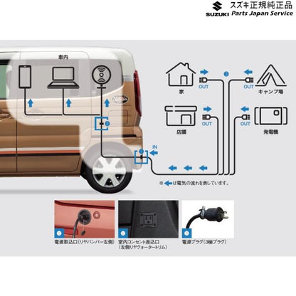 【大型便】MK54S系スペーシア 67. 外部電源ユニット DANB 9921A-53U00 SPACIA SUZUKI