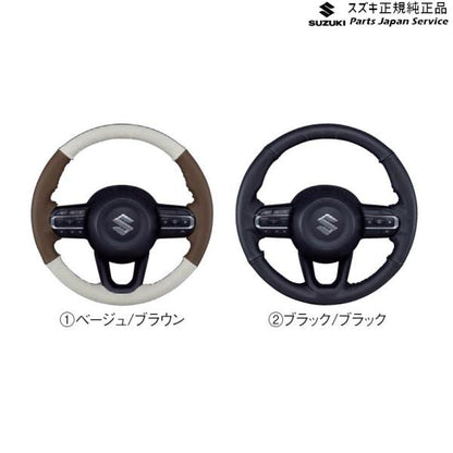 MK54S系スペーシア 93. 本革ステアリングホイールカバー BB70 SPACIA SUZUKI