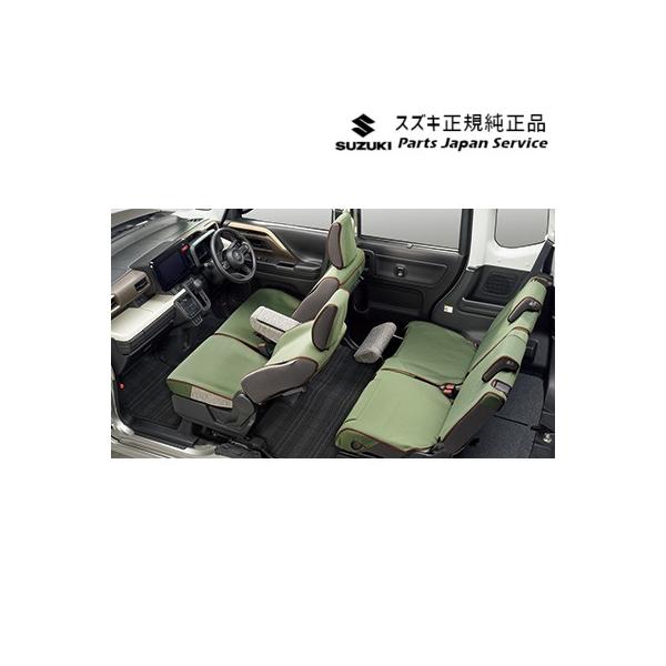 【大型便】MK54S系スペーシア 102. ラクラク脱着シートカバー BB6Y 9918A-53U60 SPACIA SUZUKI