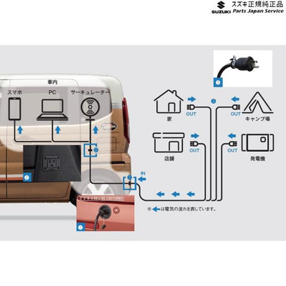 【大型便】MK54S系スペーシア 57. 外部電源ユニット DANB 9921A-53U00 SPACIA SUZUKI