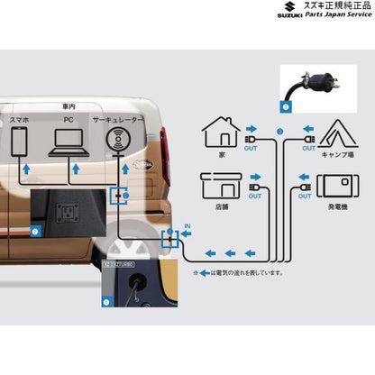 【大型便】MK54S系スペーシア 57. 外部電源ユニット DARW 9921A-53U10 SPACIA SUZUKI