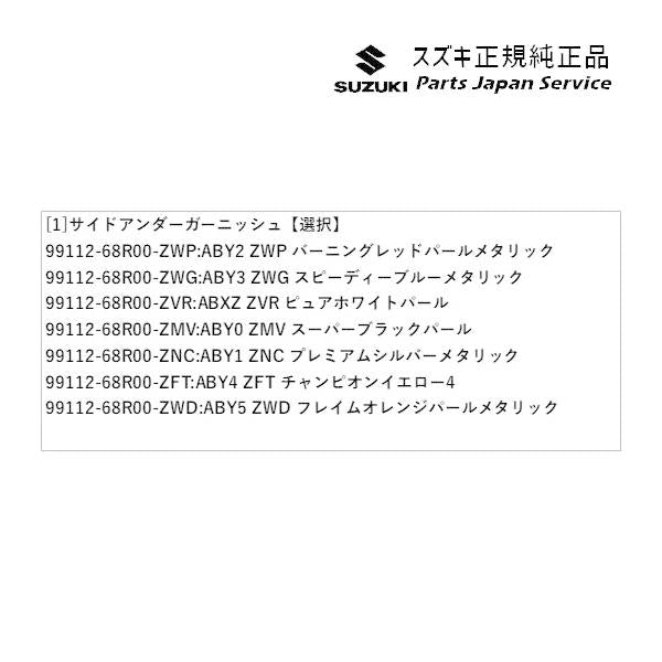 ZC53S系スイフト 81.サイドアンダーガーニッシュ SWIFT SUZUKI