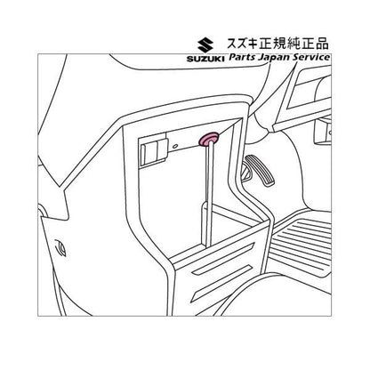 MN71S系クロスビー 242.ケーブルグロメット CA4Q 9919A-81P00 XBEE SUZUKI