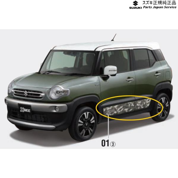 MN71S系クロスビー 01.ドアスプラッシュガードパネルデカール XBEE SUZUKI