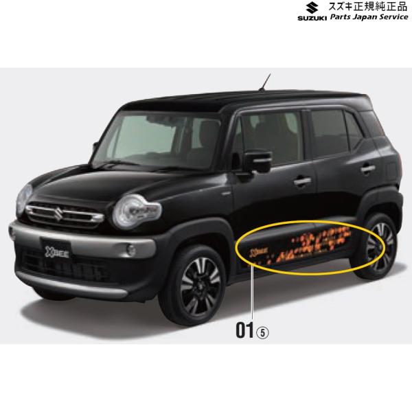 MN71S系クロスビー 01.ドアスプラッシュガードパネルデカール XBEE SUZUKI
