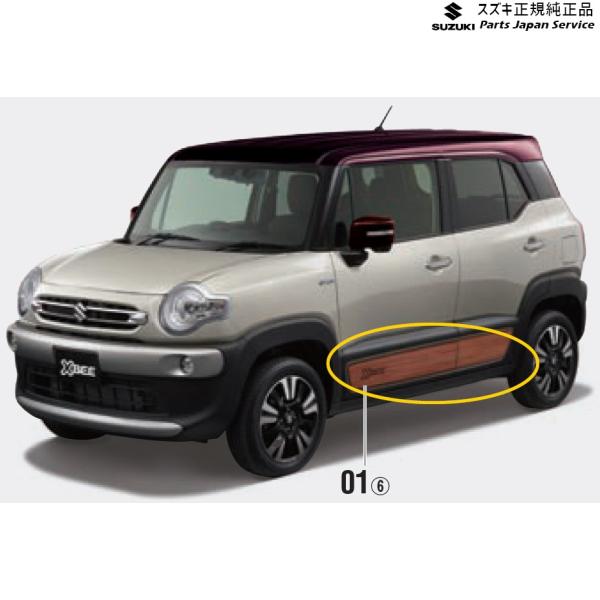 MN71S系クロスビー 01.ドアスプラッシュガードパネルデカール XBEE SUZUKI