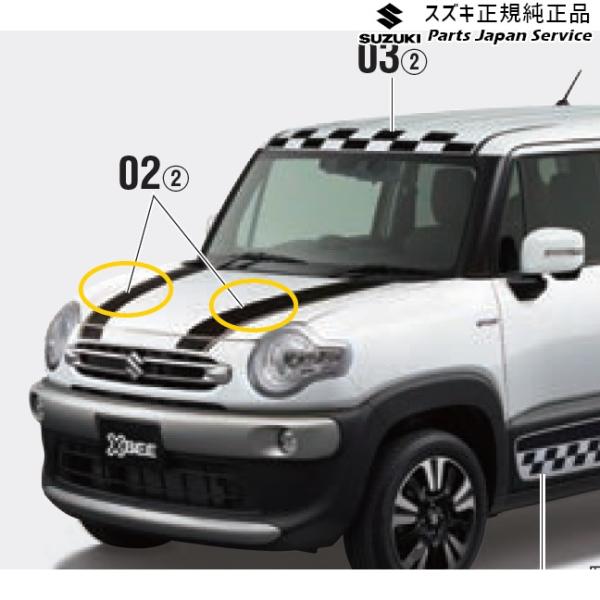 MN71S系クロスビー 02.フードデカール XBEE SUZUKI