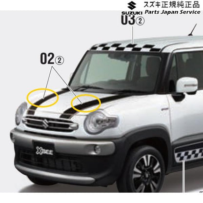 MN71S系クロスビー 02.フードデカール XBEE SUZUKI