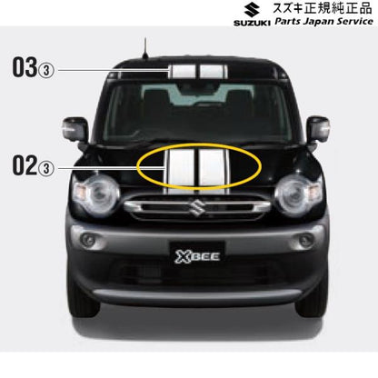 MN71S系クロスビー 02.フードデカール XBEE SUZUKI