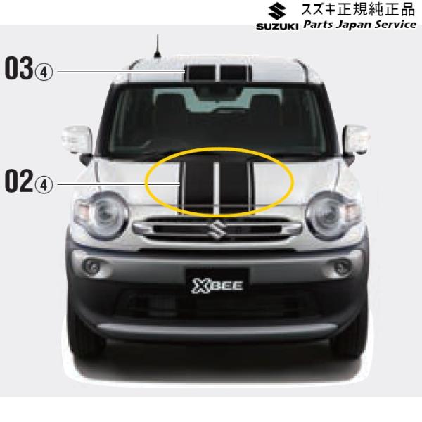 MN71S系クロスビー 02.フードデカール XBEE SUZUKI