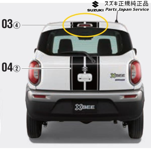 MN71S系クロスビー 03.ルーフデカール XBEE SUZUKI