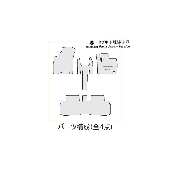 MN71S系クロスビー 140.フロアマット(ジュータン)〈クロスライン〉 XBEE SUZUKI