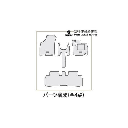 MN71S系クロスビー 140.フロアマット(ジュータン)〈クロスライン〉 XBEE SUZUKI