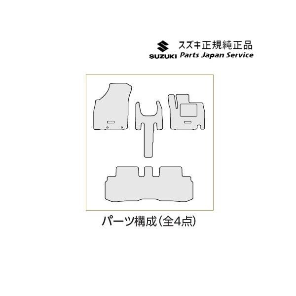 【大型便】MN71S系クロスビー 140.フロアマット(ジュータン)BB2X XBEE SUZUKI