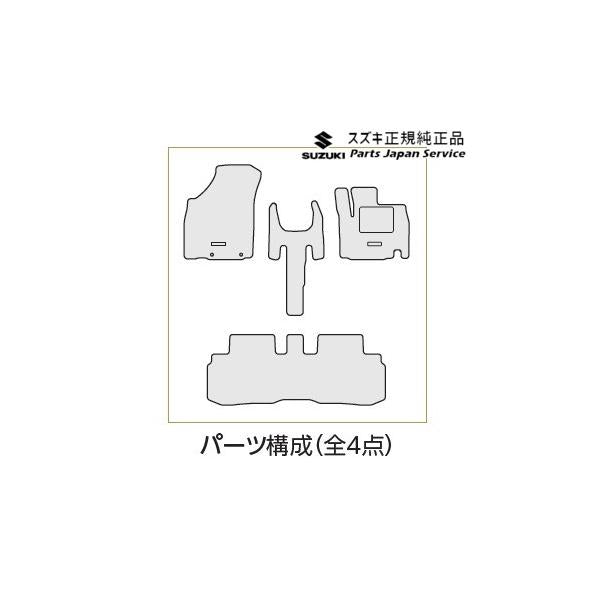 【大型便】MN71S系クロスビー 141.フロアマット(ジュータン)BB2Z 75901-76R20-T5U XBEE SUZUKI