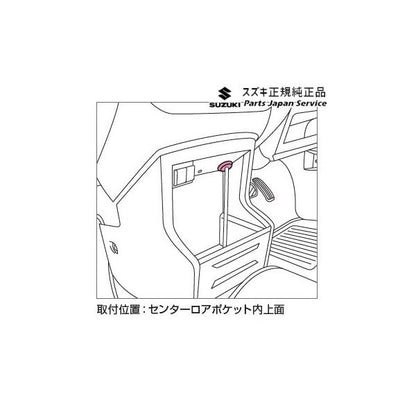 MN71S系クロスビー 234.ケーブルグロメット CA4Q 9919A-81P00 XBEE SUZUKI