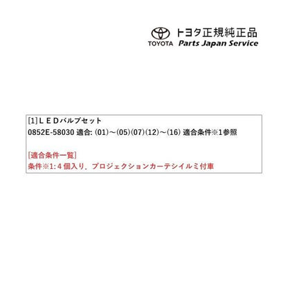 30系アルファード LEDバルブセット(4灯) トヨタ GGH30W GGH35W AGH30W AGH35W AYH30W 30alphard TOYOTA