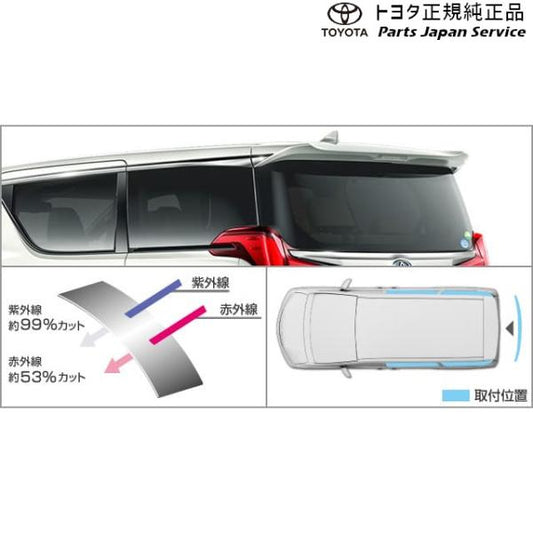 30系アルファード IR(赤外線)カットフィルム(リヤサイド・バックガラス)(スモーク) トヨタ GGH30W GGH35W AGH30W AGH35W AYH30W 30alphard TOYOTA