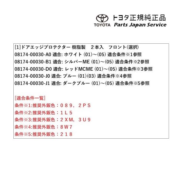 70系カムリ ドアエッジプロテクター(樹脂製)(フロント) トヨタ AXVH70 AXVH75 70camry TOYOTA