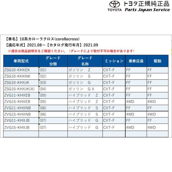 10系カローラクロス キー付ホイールナット トヨタ ZSG10 ZVG11 ZVG15 10corollacross TOYOTA