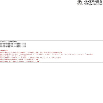 【大型便】10系カローラクロス ラゲージソフトトレイ(ラゲージ部) トヨタ MXGA10 ZVG13 ZVG16 10COROLLACROSS TOYOTA