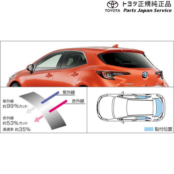 210系カローラスポーツ IR(赤外線)カットフィルム(リヤサイド・バックガラス) トヨタ ZWE219H MZEA12H 210corollasport TOYOTA