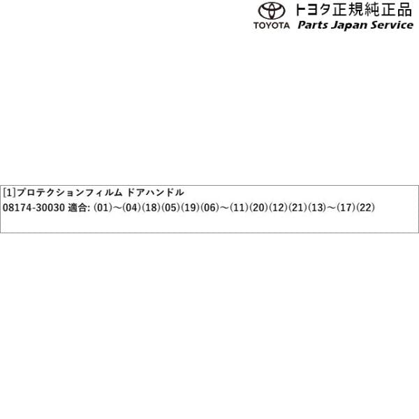220系クラウン プロテクションフィルム(ドアハンドル) トヨタ AZSH20 AZSH21 GWS224 ARS220 220crown TOYOTA