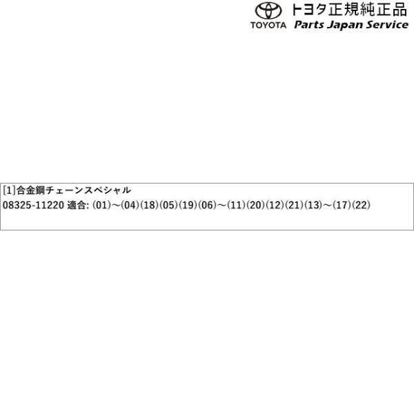 220系クラウン 合金鋼チェーンスペシャル トヨタ AZSH20 AZSH21 GWS224 ARS220 220crown TOYOTA