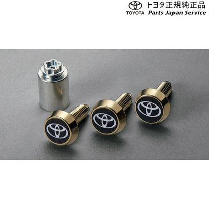 30系クラウンセダン ロックボルト(ナンバープレート用)(ゴールド) トヨタ AZSH32 KZSM30 30crown TOYOTA