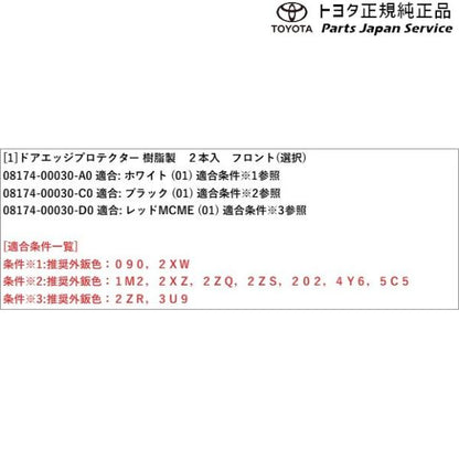 30系クラウンスポーツ ドアエッジプロテクター(樹脂製)(フロント) トヨタ AZSH36W 30crownsport TOYOTA
