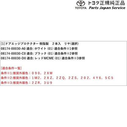 30系クラウンスポーツ ドアエッジプロテクター(樹脂製)(リヤ) トヨタ AZSH36W 30crownsport TOYOTA