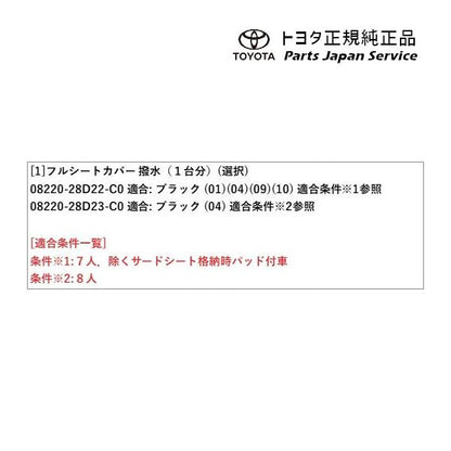 80系エスクァイア フルシートカバー(撥水) トヨタ ZWR80G ZRR80G ZRR85G 80esquire TOYOTA