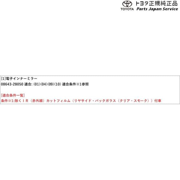 80系エスクァイア 電子インナーミラー トヨタ ZWR80G ZRR80G ZRR85G 80esquire TOYOTA