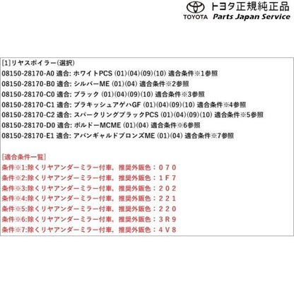 80系エスクァイア リヤスポイラー(カラード) トヨタ ZWR80G ZRR80G ZRR85G 80esquire TOYOTA