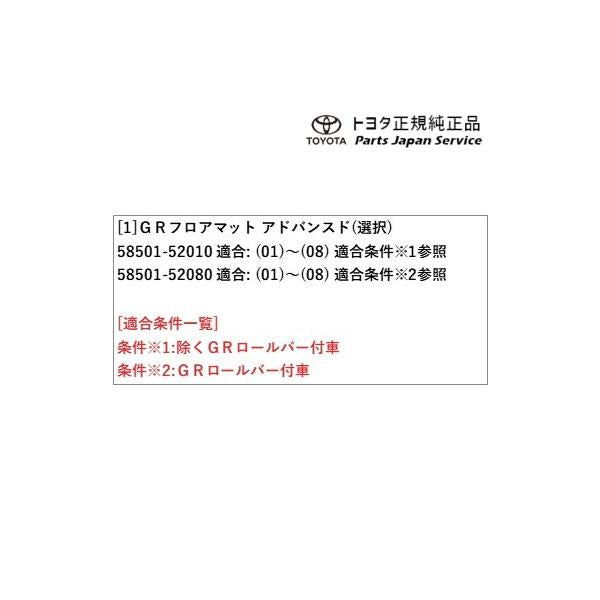 【大型便】10系GRヤリス GRフロアマット(アドバンスド) トヨタ GXPA16 10gryaris TOYOTA