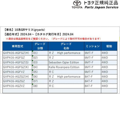 10系GRヤリス ドアエッジプロテクター(樹脂製) トヨタ GXPA16 10gryaris TOYOTA