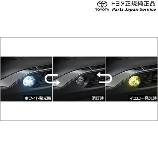 80系ハリアー バイカラーLEDフォグランプ(設定4) トヨタ MXUA80 MXUA85 AXUH80 AXUH85 80harrier TOYOTA