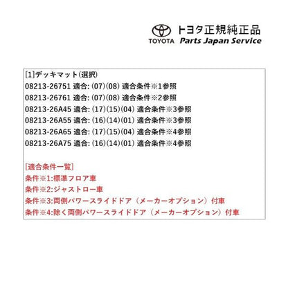 【大型便】200系ハイエース デッキマット(ロング・2列シート車用) トヨタ 200hiacewagon TOYOTA