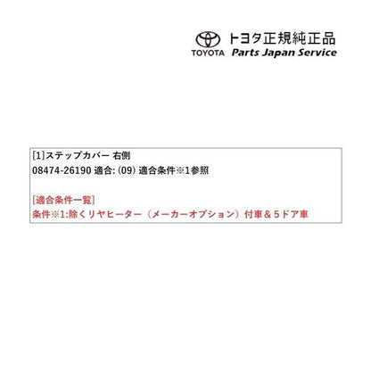 200系ハイエース ステップカバー(RH用) トヨタ 200hiacewagon TOYOTA