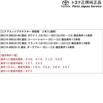 200系ハイエース ドアエッジプロテクター(樹脂製) トヨタ 200hiacewagon TOYOTA
