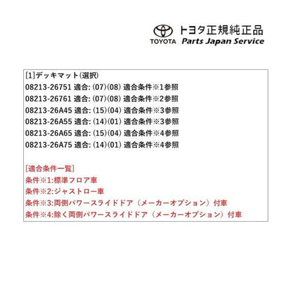 【大型便】200系ハイエース デッキマット(ロング・2列シート車用) トヨタ 200hiacewagon TOYOTA