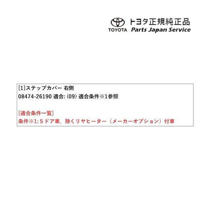200系ハイエース ステップカバー(RH用) トヨタ 200hiacewagon TOYOTA