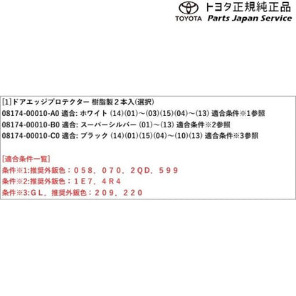200系ハイエース ドアエッジプロテクター(樹脂製) トヨタ 200hiacewagon TOYOTA