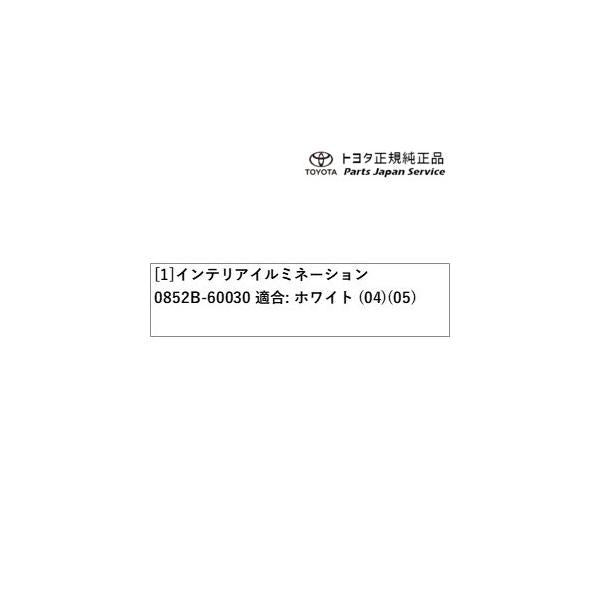 300系ランドクルーザー インテリアイルミネーション(ホワイト) トヨタ FJA300W VJA300W 300landcruiser TOYOTA