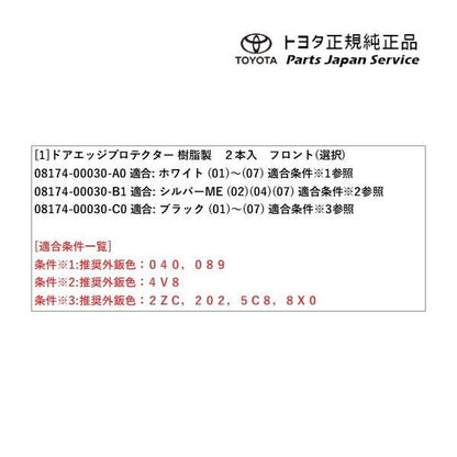 250系ランドクルーザー ドアエッジプロテクター(樹脂製)(フロント) トヨタ GDJ250W TRJ250W 250landcruiser250 TOYOTA